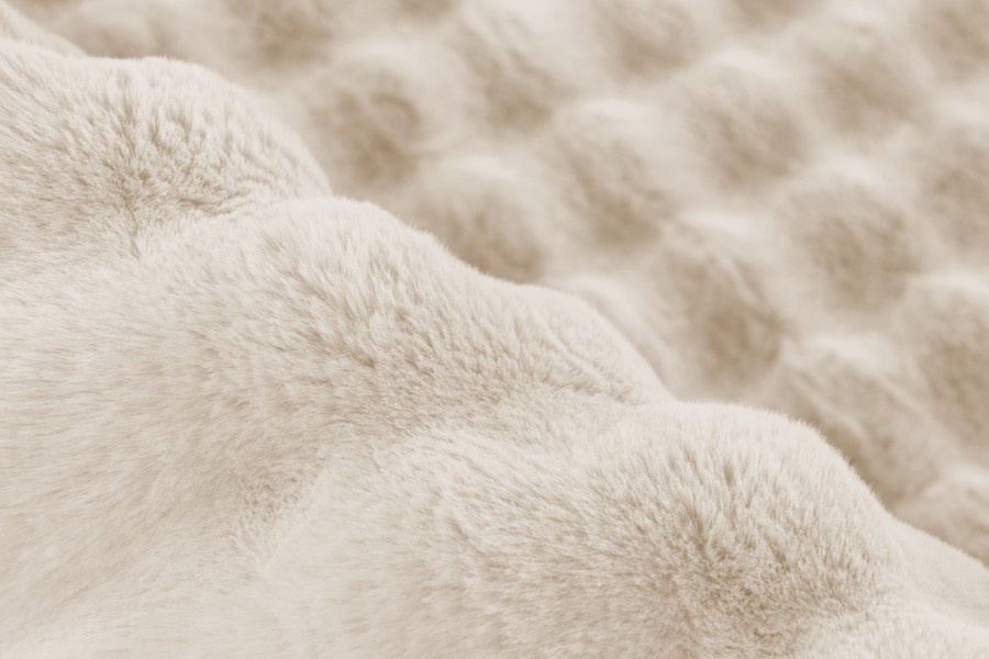 Harmony Soft - Fluffy Vloerkleed - 3D Effect, Hoogpolig, 100% Polyester, Super Soft Touch - Creme
