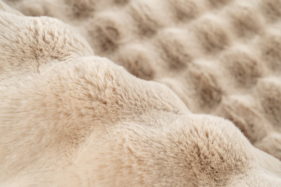 Harmony Soft - Fluffy Vloerkleed - 3D Effect, Hoogpolig, 100% Polyester, Super Soft Touch - Beige