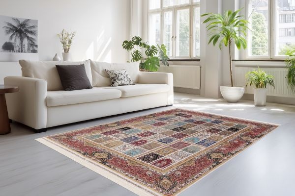 Portofino Klassiek - Luxe Premium Vloerkleed - Oosters Perzisch  - Creme Multikleur