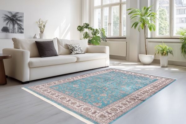 Portofino Klassiek - Luxe Premium Vloerkleed - Oosters Perzisch  - Blauw