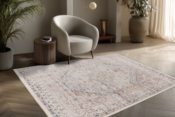 Vintage Vista – Luxe Vloerkleed - Klassiek - Multikleur - Laagpolig