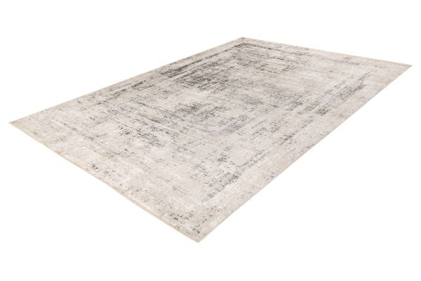 Vintage Marmer Vista – Luxe Vloerkleed - Creme Zilver - Laagpolig