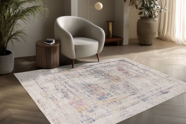 Vintage Marmer Vista – Luxe Vloerkleed - Multikleur - Laagpolig