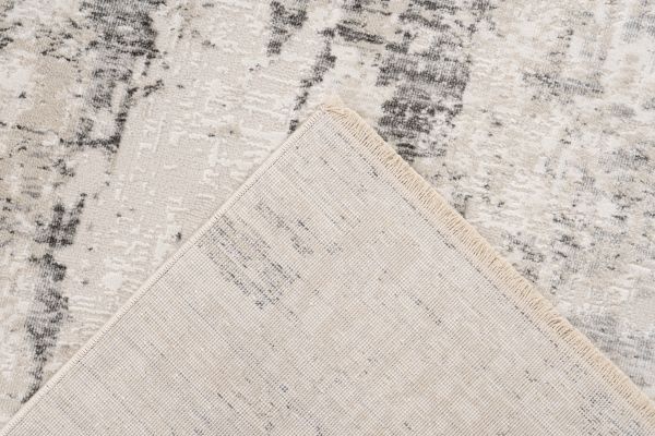 Vintage Fashion Vista – Luxe Vloerkleed - Zilver Creme - Laagpolig