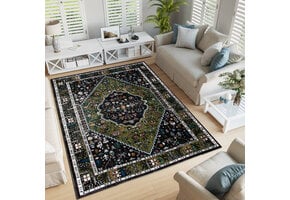 Picasso Paloma Vintage Vloerkleed - Multi / Groen - Laagpolig