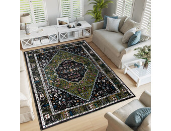 Picasso Paloma Vintage Vloerkleed - Multi / Groen - Laagpolig