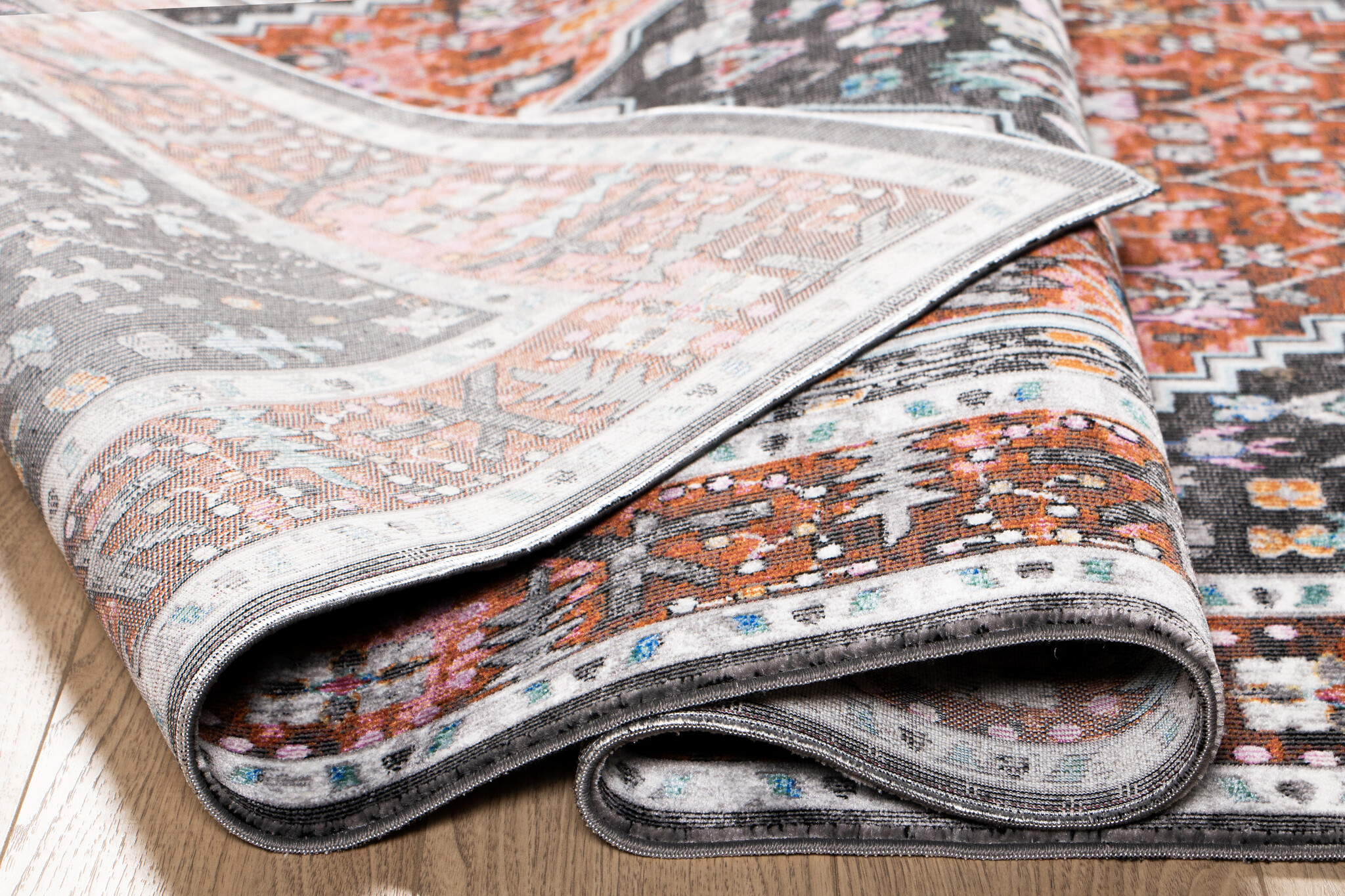 Picasso Paloma Vintage Vloerkleed - Terra / Oranje - Laagpolig