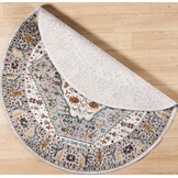 Picasso Bellagio Rond Vintage Vloerkleed - Multi / Creme - Laagpolig