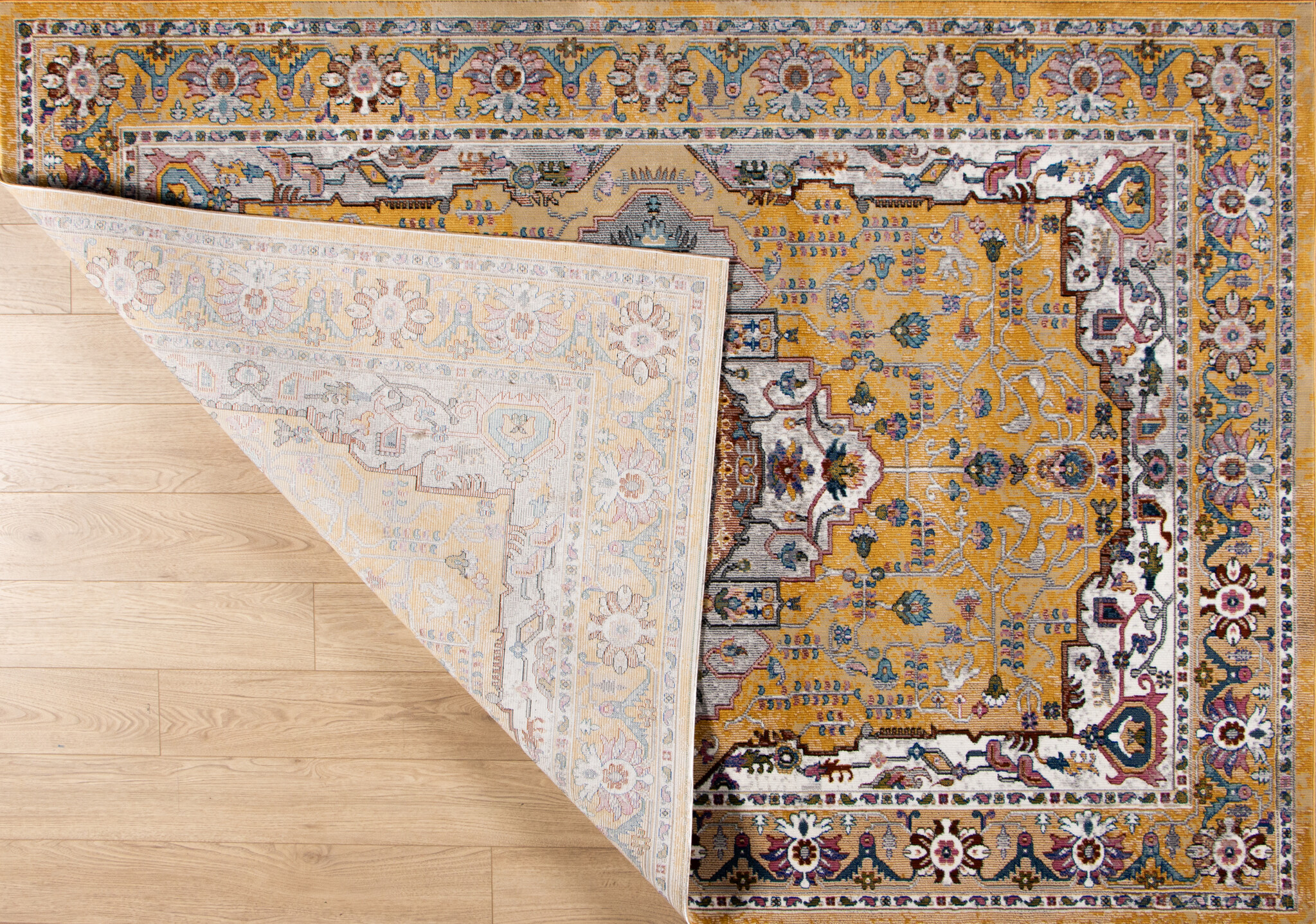 Picasso Sedona Vintage Vloerkleed - Multi / Geel - Laagpolig