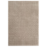 Japandi ART - Scandinavisch Vloerkleed - Laagpolig Effen - Beige