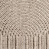 Japandi ART - Scandinavisch Vloerkleed - Laagpolig Effen - Beige