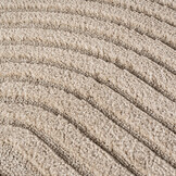 Japandi ART - Rond Scandinavisch Vloerkleed - Laagpolig Effen - Beige