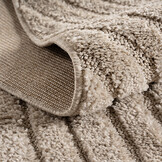 Japandi ART - Rond Scandinavisch Vloerkleed - Laagpolig Effen - Beige