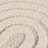 Japandi ART - Scandinavisch Vloerkleed - Laagpolig Effen - Creme Wit