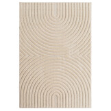 Japandi ART - Scandinavisch Vloerkleed - Laagpolig Effen - Creme Wit