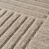 Japandi Art Kubic - Scandinavisch Vloerkleed - Laagpolig Effen - Beige