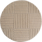 Japandi Art Kubic - Rond Scandinavisch Vloerkleed - Laagpolig Effen - Beige