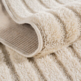 Japandi Art Kubic - Rond Scandinavisch Vloerkleed - Laagpolig Effen - Creme Wit