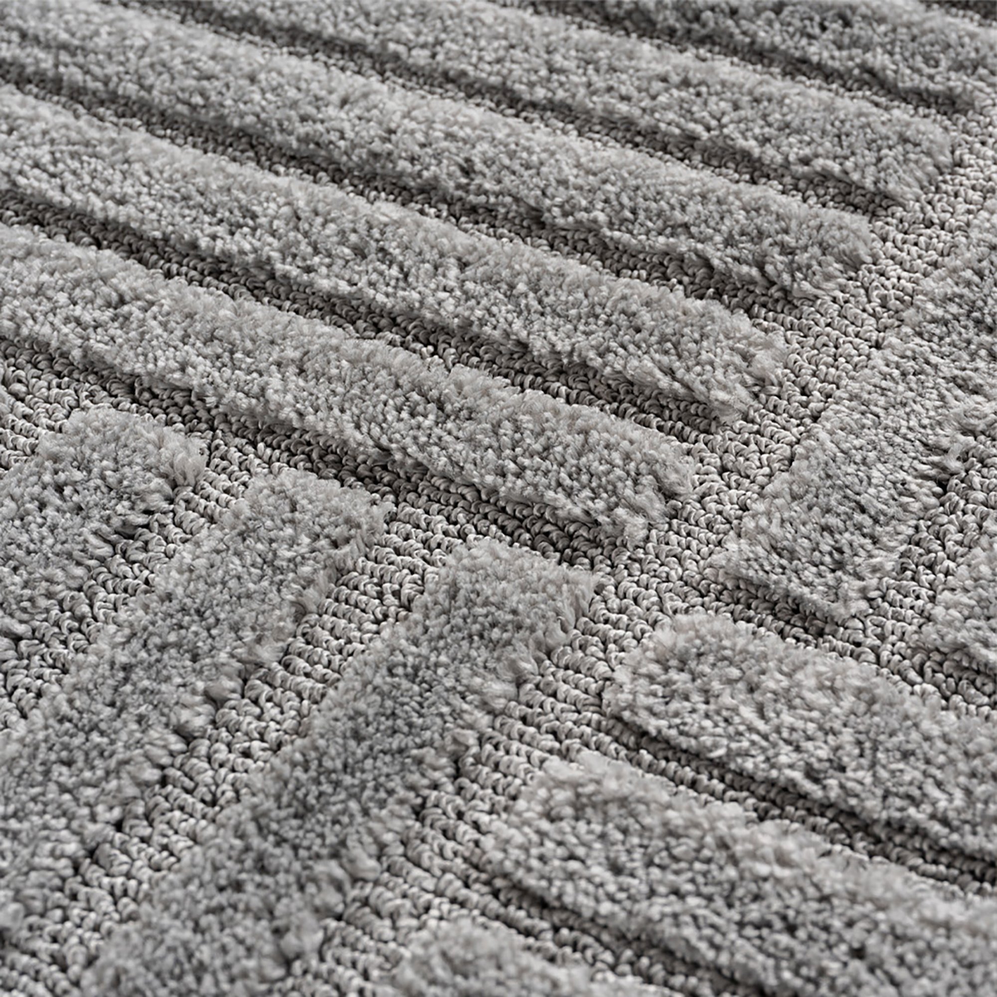 Japandi Art Kubic - Scandinavisch Vloerkleed - Laagpolig Effen - Grijs