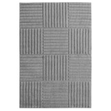 Japandi Art Kubic - Scandinavisch Vloerkleed - Laagpolig Effen - Grijs