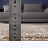 Trellis Uni Effen Laagpolig Vloerkleed Modern Beige