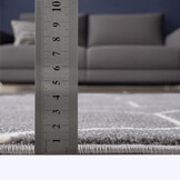 Trellis Uni Effen Laagpolig Vloerkleed Modern Grijs