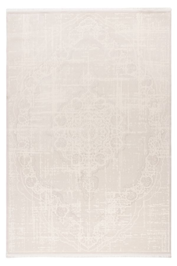 Verona Tradizionale - Modern Vloerkleed - Luxe Klassiek 3D Structuur - Laagpolig - Creme