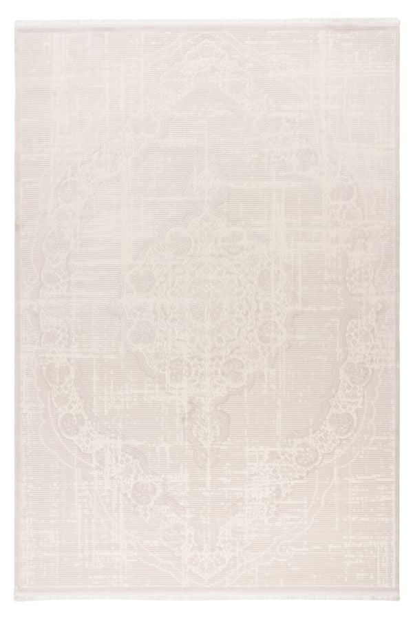 Verona Tradizionale - Modern Vloerkleed - Luxe Klassiek 3D Structuur - Laagpolig - Creme