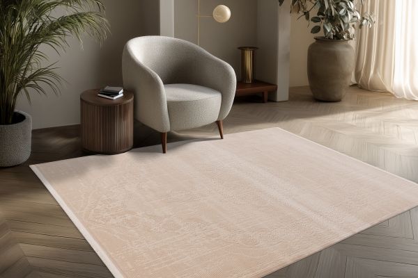 Verona Tradizionale - Modern Vloerkleed - Luxe Klassiek 3D Structuur - Laagpolig - Beige