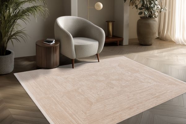 Verona Tradizionale - Modern Vloerkleed - Luxe 3D Structuur - Laagpolig - Beige
