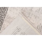 Venezia Tradizionale - Modern Vloerkleed Kader - Luxe 3D Structuur - Laagpolig - Zilver Grijs