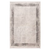 Venezia Tradizionale - Modern Vloerkleed Kader - Luxe 3D Structuur - Laagpolig - Zilver Grijs