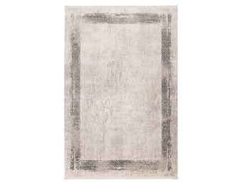 Venezia Tradizionale - Modern Vloerkleed Kader - Luxe 3D Structuur - Laagpolig - Zilver Grijs