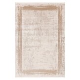 Venezia Tradizionale - Modern Vloerkleed Kader - Luxe 3D Structuur - Laagpolig - Beige