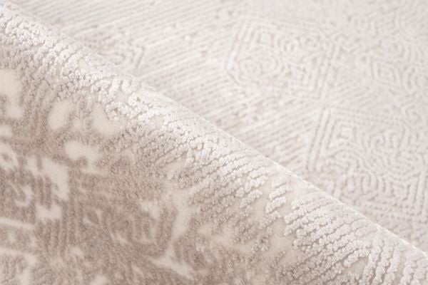 Venezia Tradizionale - Modern Vloerkleed - Luxe 3D Structuur - Laagpolig - Zilver