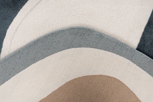 Livorno Japandi Organisch Laagpolig Vloerkleed Terra/Crème/Beige