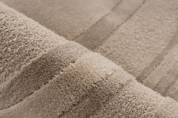 Livorno Japandi – Modern Organisch Vloerkleed - Luxe 3D Laagpolig - Beige