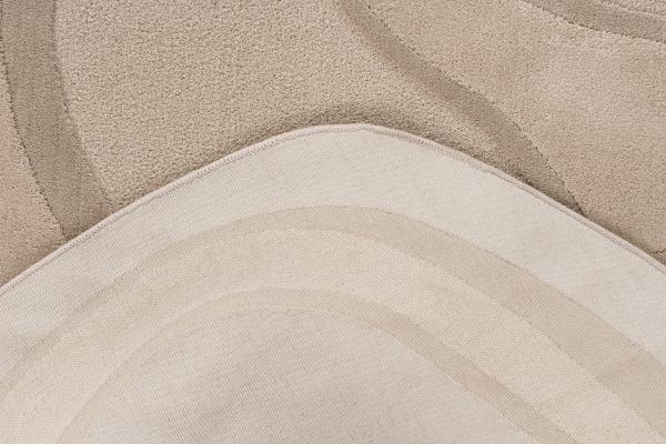 Livorno Japandi Organisch Laagpolig Vloerkleed Beige
