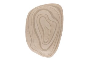 Livorno Japandi – Modern Organisch Vloerkleed - Luxe 3D Laagpolig - Beige