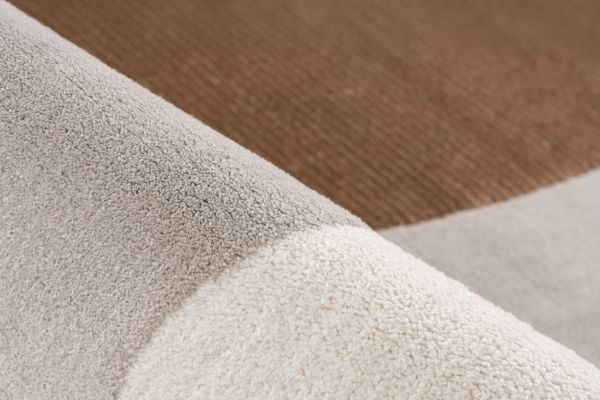 Livorno – Modern Organisch Vloerkleed - Luxe 3D Laagpolig - Multi Creme Terra