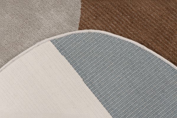 Livorno – Modern Organisch Vloerkleed - Luxe 3D Laagpolig - Multi Creme Terra