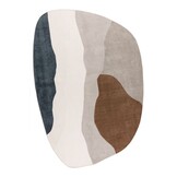 Livorno – Modern Organisch Vloerkleed - Luxe 3D Laagpolig - Multi Creme Terra