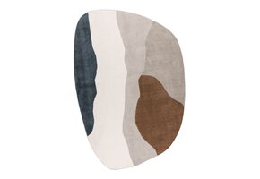 Livorno – Modern Organisch Vloerkleed - Luxe 3D Laagpolig - Multi Creme Terra