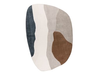 Livorno – Modern Organisch Vloerkleed - Luxe 3D Laagpolig - Multi Creme Terra