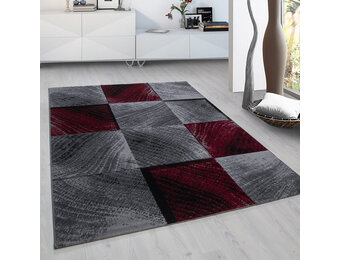 Plus Modern - 80x150 - Loper Grijs Rood