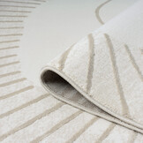 Mara Kinderkleed - 120 cm Rond - Creme Laagpolig