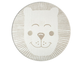 Mara Kinderkleed - 120 cm Rond - Creme Laagpolig