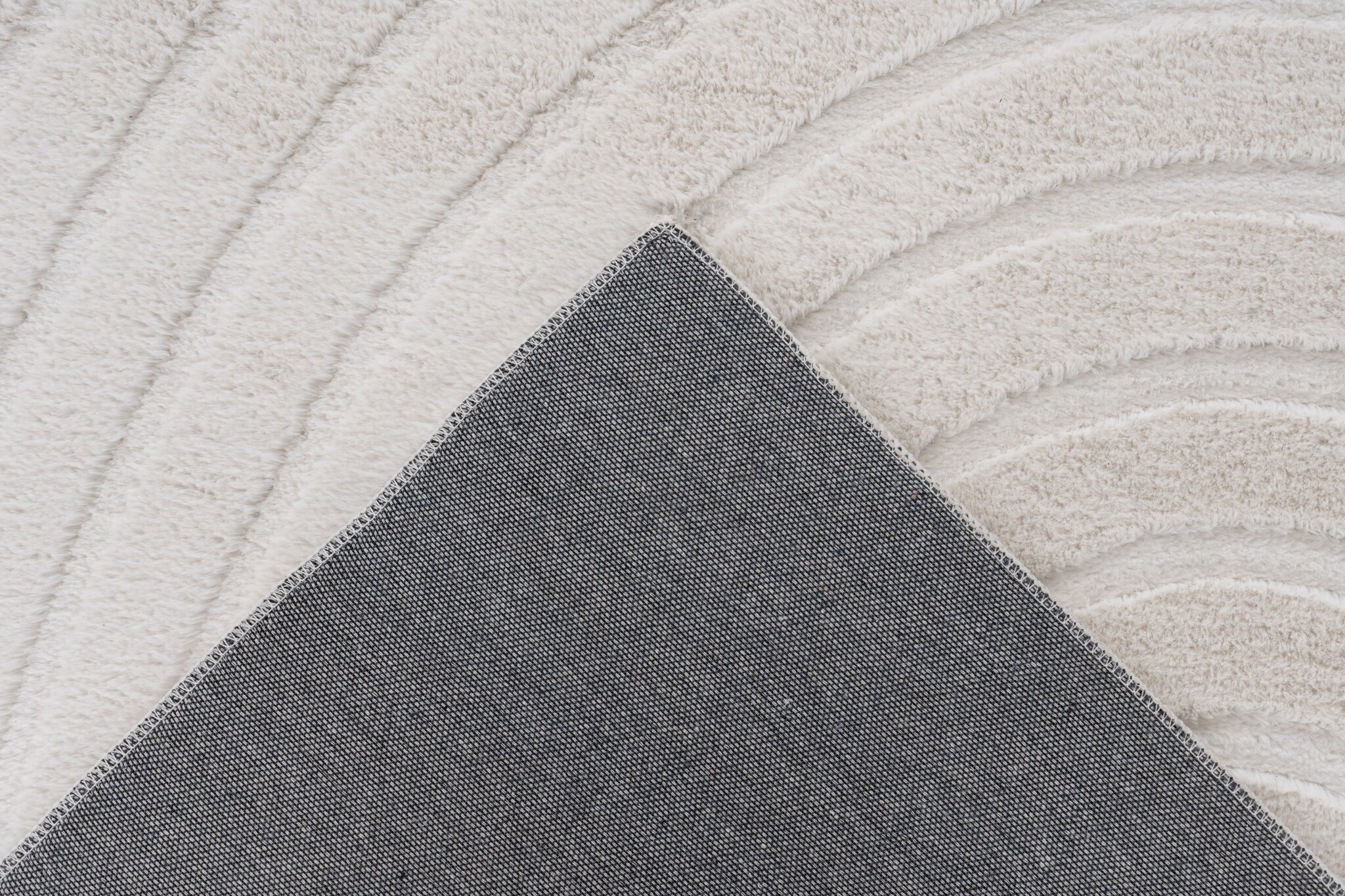 Japandi - Fluffy Vloerkleed - Creme - 80x150cm