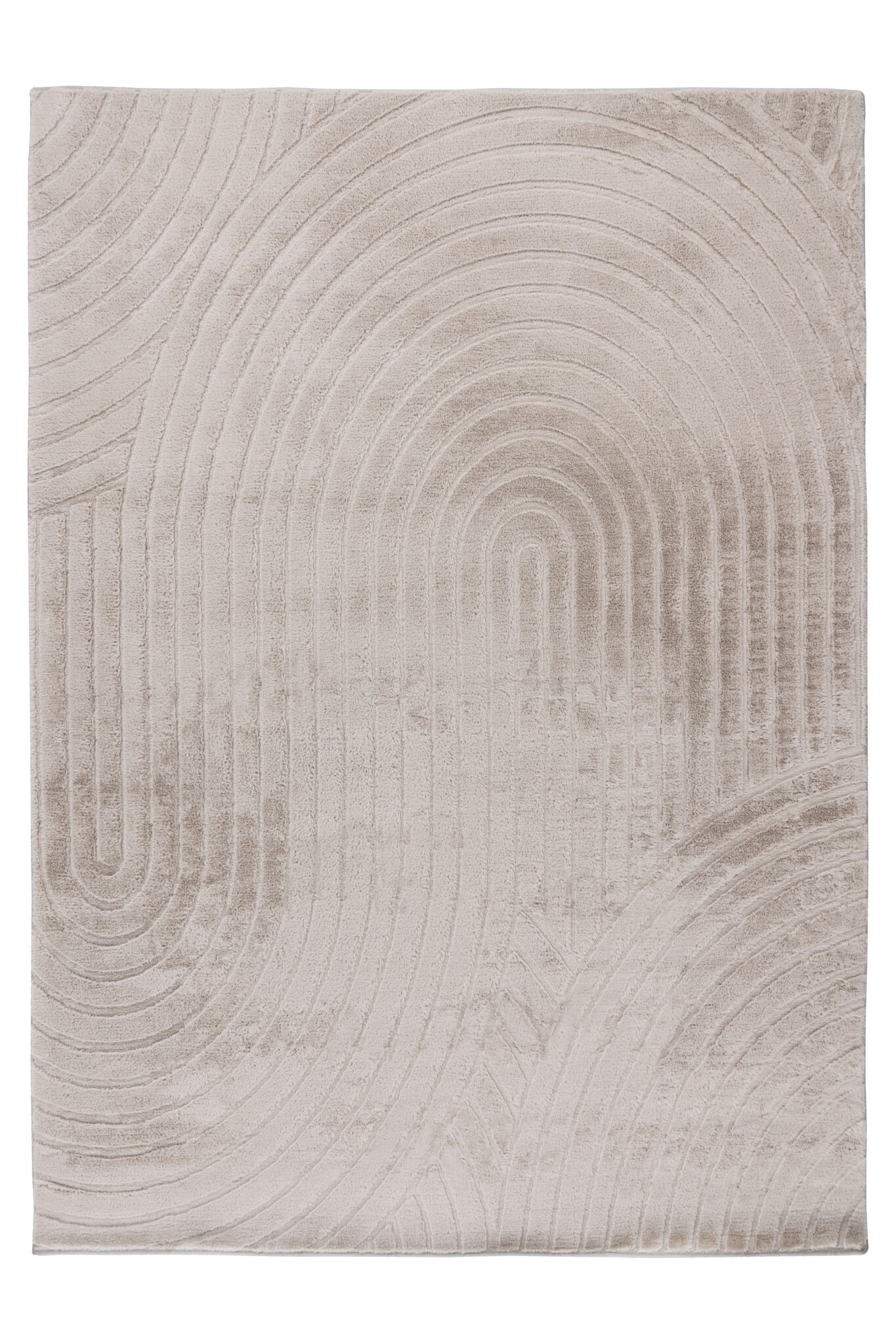 Japandi - Fluffy Vloerkleed - Licht Taupe - 80x150cm