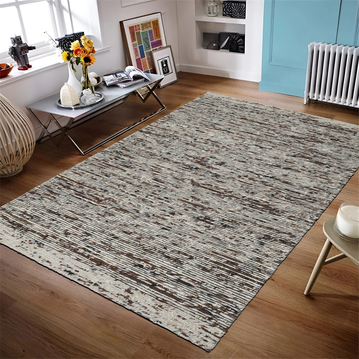 Velaar - 100% Wol Vloerkleed - Laagpolig - Geweven